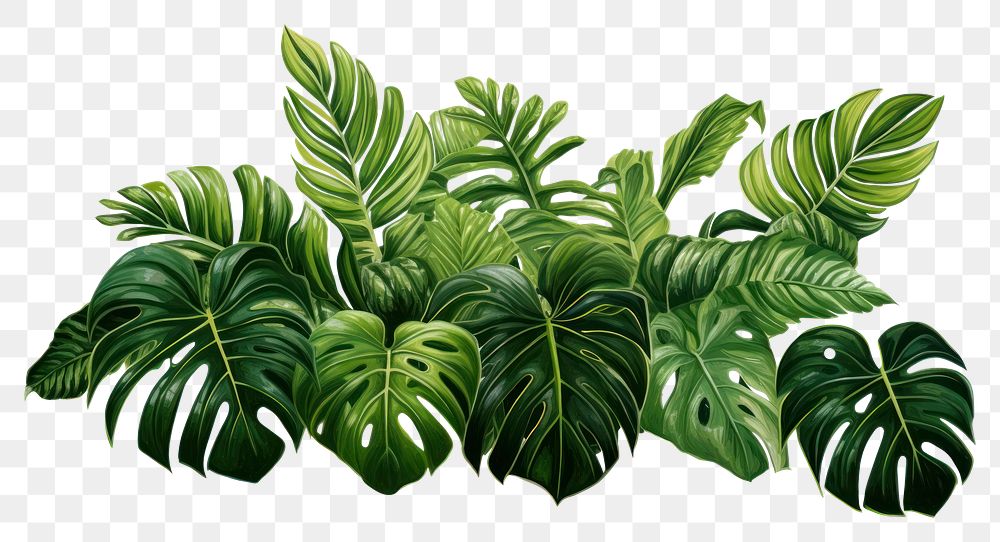 PNG Jungle plant clipart nature green leaf