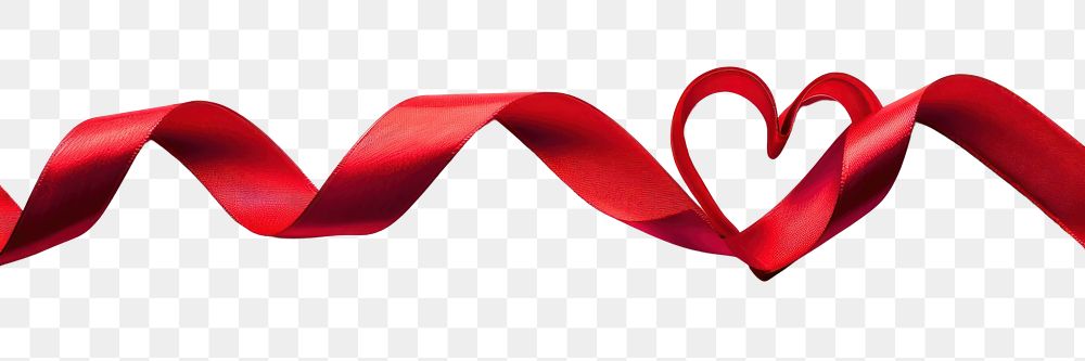 PNG Red heart ribbon white background celebration dynamite