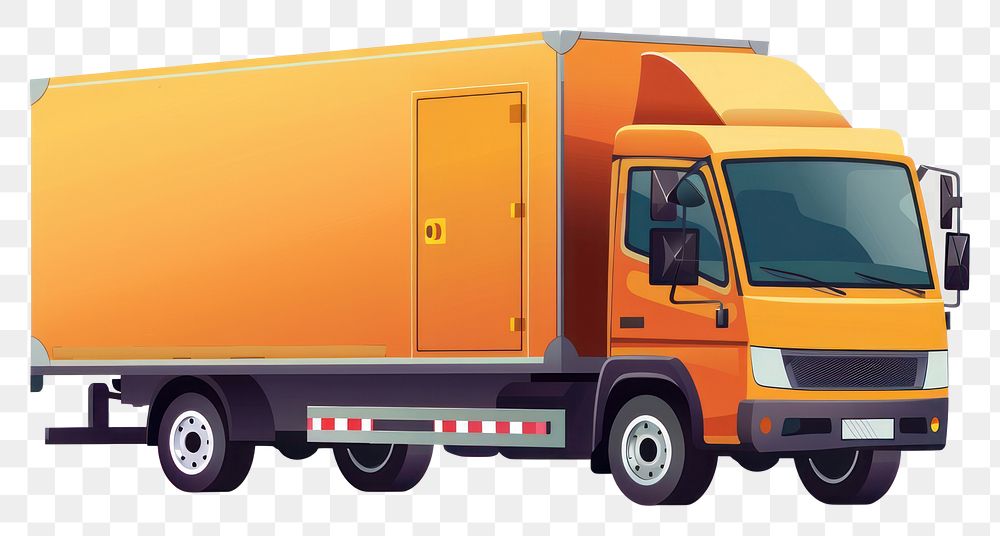 PNG Vector illustration Online delivery service truck vehicle van.