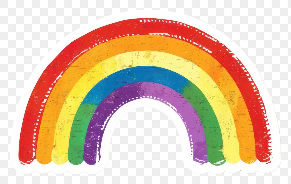 PNG  Rainbow with rainbow image font white background celebration.