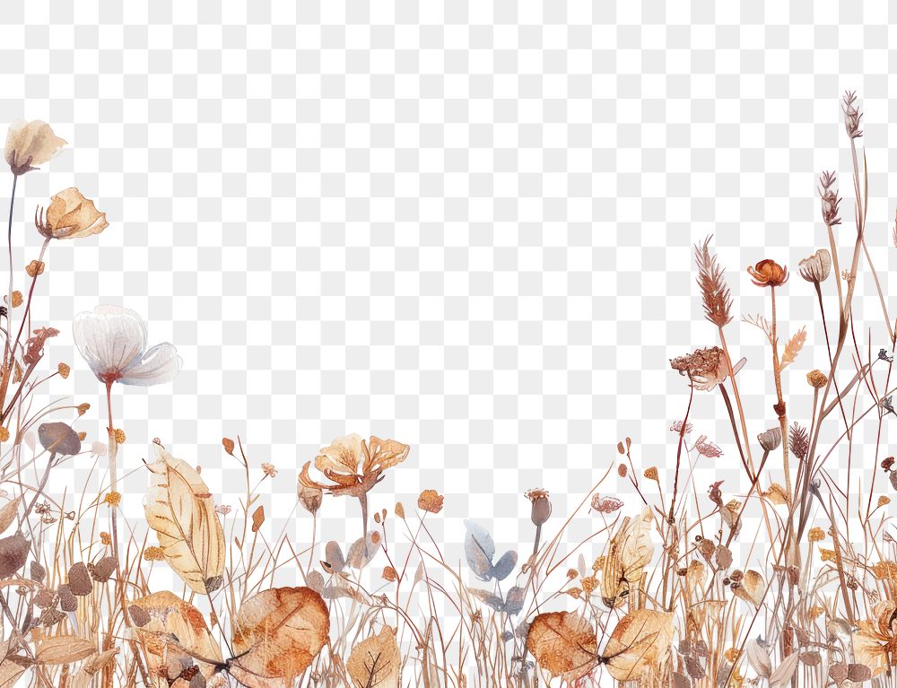 PNG Dried flower border backgrounds outdoors nature.