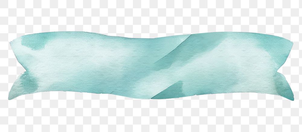 PNG Ribbon mild turquoise individual border white background rectangle textured.