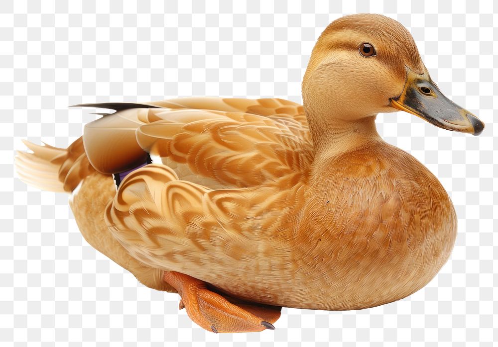 PNG Sad duck poultry animal bird.