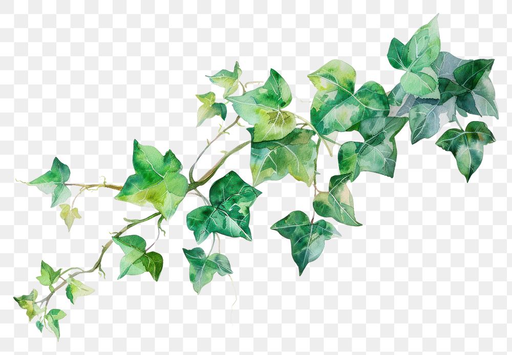 PNG Ivy plant paper leaf.