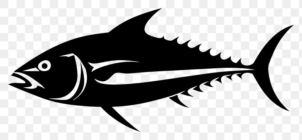 PNG Tuna fish silhouette animal bonito shark.