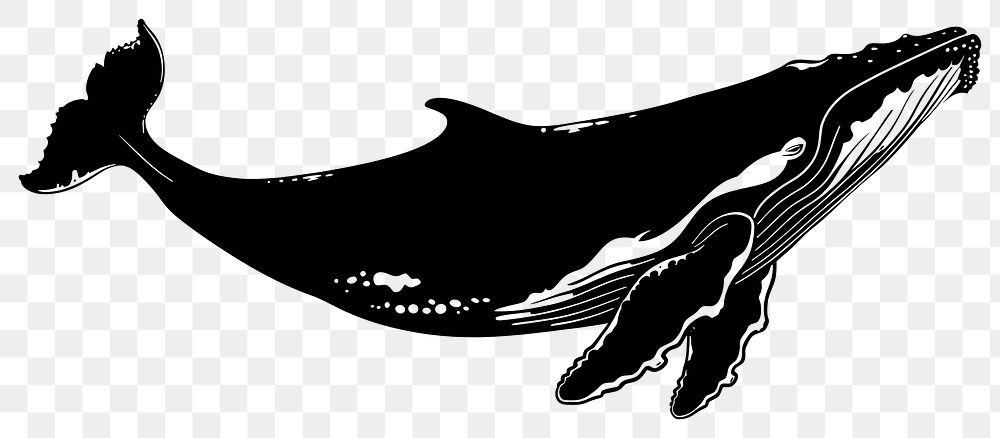 PNG Whale silhouette animal mammal smoke pipe.