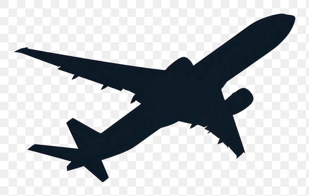 PNG Airplane silhouette clip art transportation aircraft airliner.