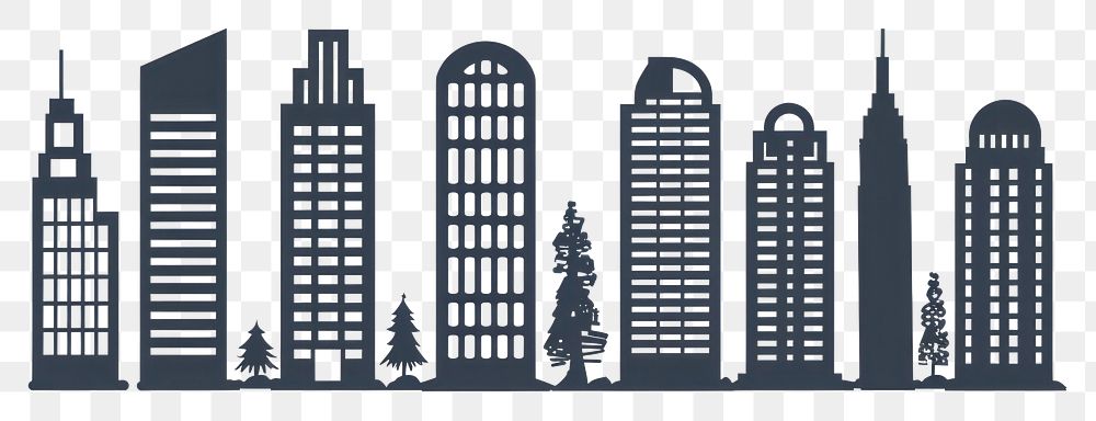 PNG Building icon silhouette clip art architecture illustrated metropolis.