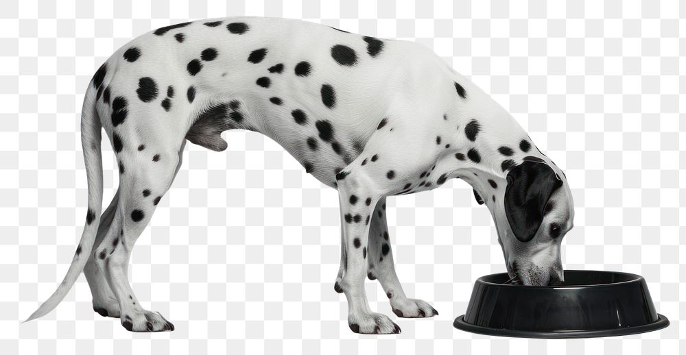 PNG  A sleek Dalmatian dalmatian animal canine.