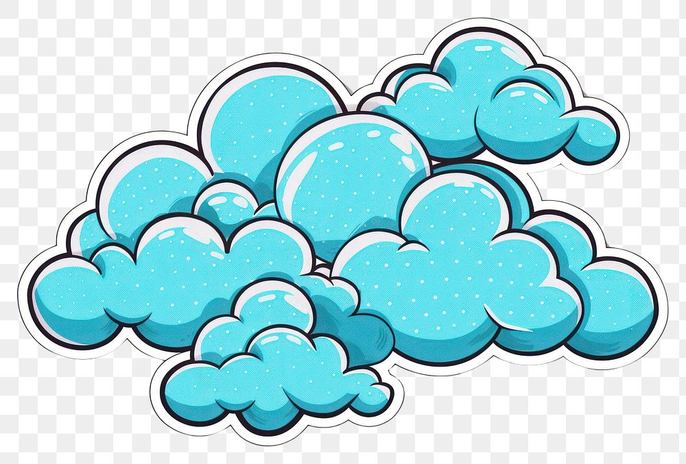 PNG Clouds art turquoise dynamite.