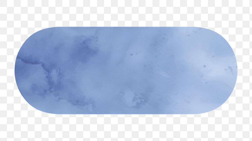 Dash png blue watercolor sign, transparent background