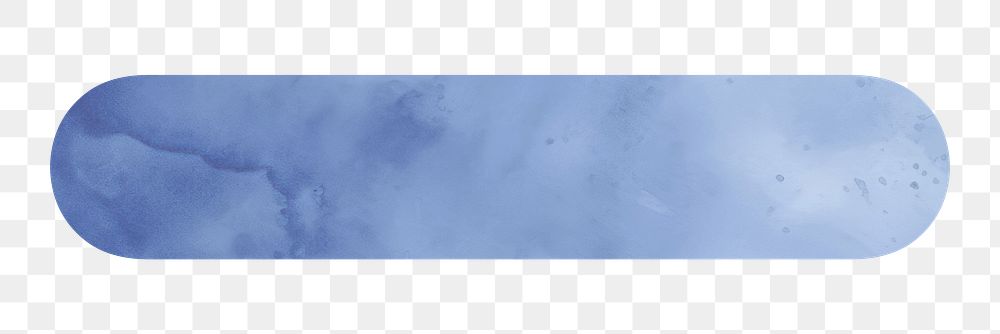 Dash png blue watercolor sign, transparent background