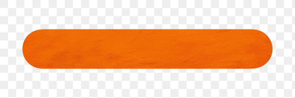 PNG orange hyphen sign, transparent background