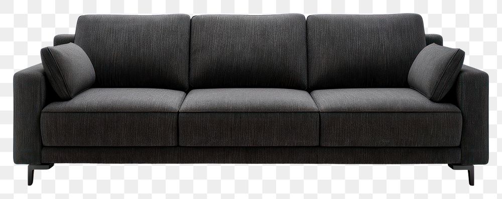 PNG Modern sofa furniture cushion white background