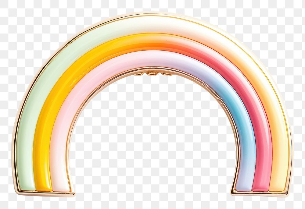 PNG Brooch of rainbow architecture arched logo.