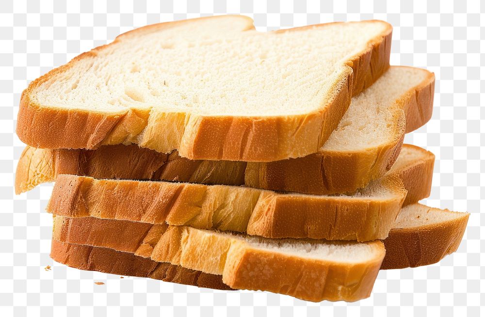 PNG Sliced bread slice food white background.