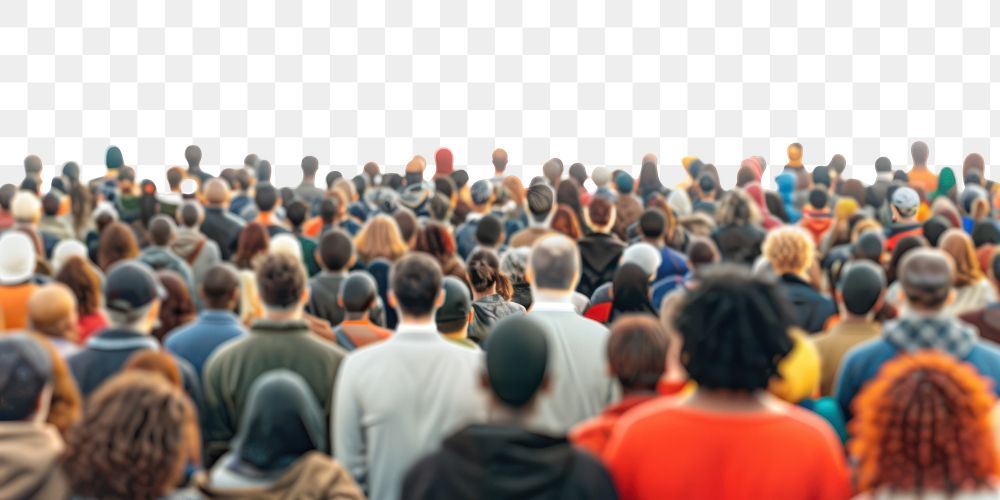 PNG Multicultural crowd people architecture classroom