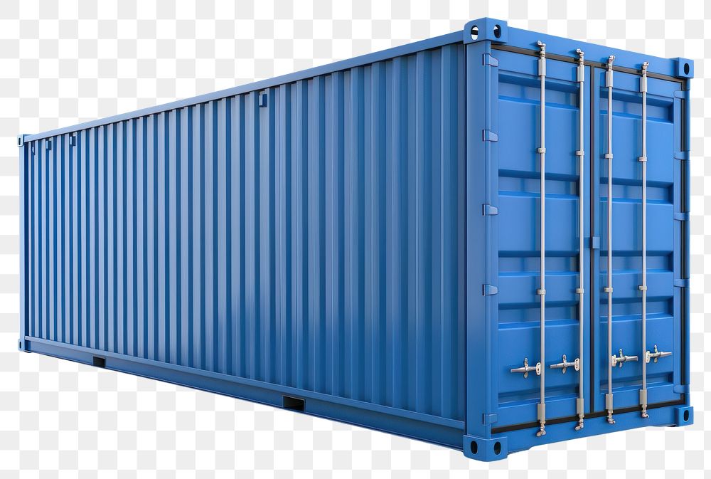 PNG Blue shipping container gate cargo container