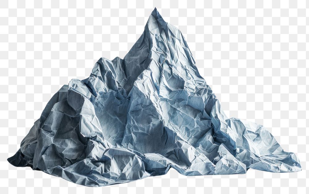 PNG Mountain in style of crumpled paper wedding female