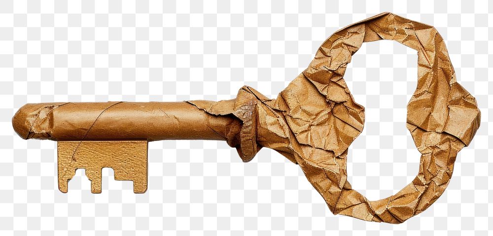 PNG Key in style of crumpled smoke pipe.