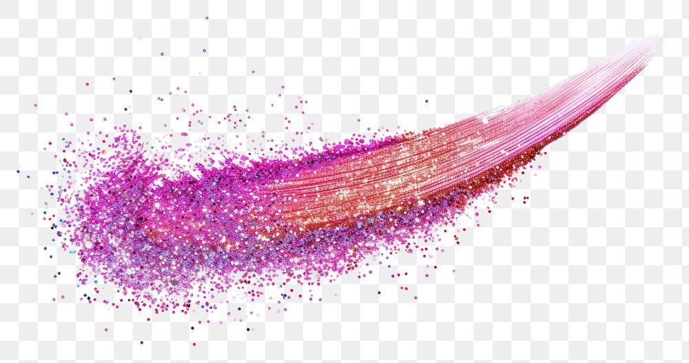 PNG Pink straight line glitter purple paint.