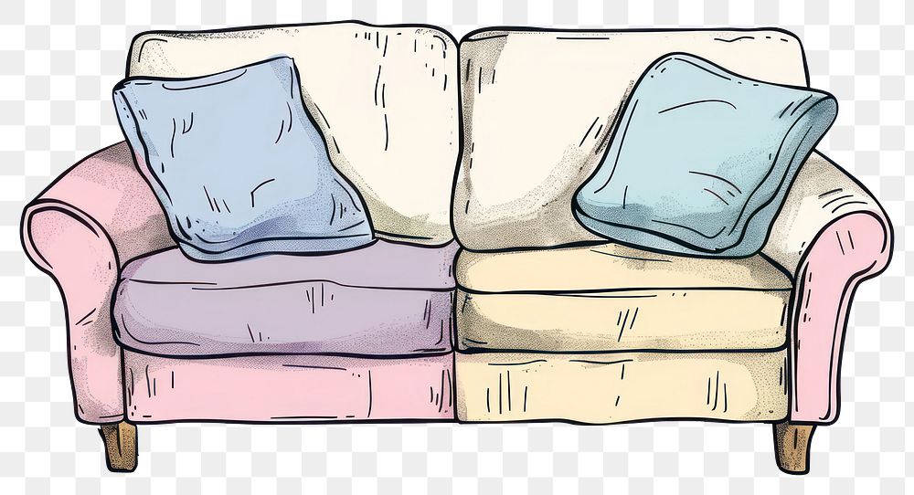 PNG L sofa furniture cushion pillow.
