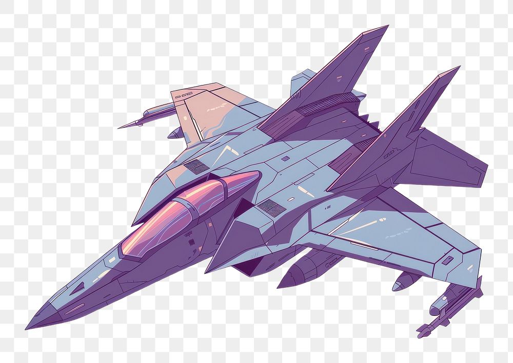 PNG Nighthawk Stealth Fighter aircraft flat illustration transportation spaceship airplane