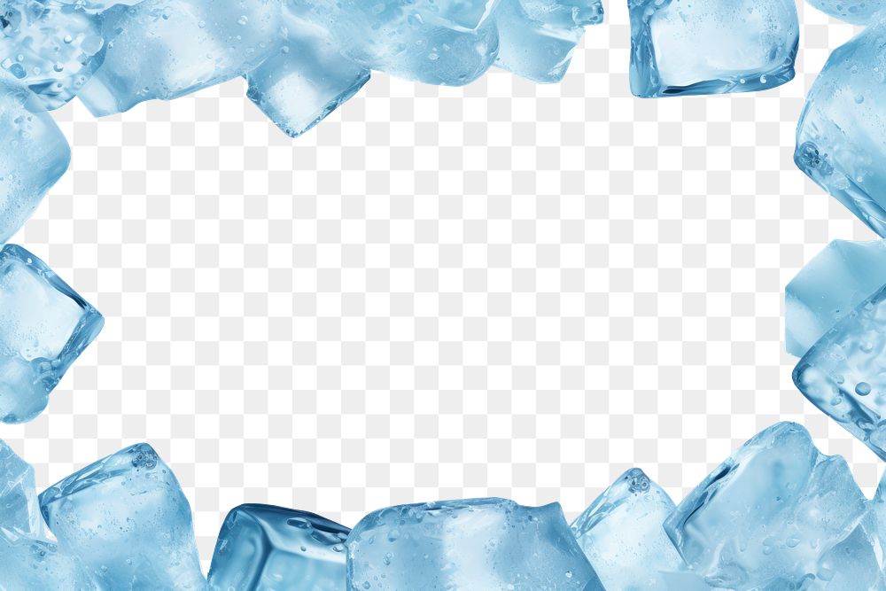 PNG Ice cube bottom border frame backgrounds abstract freezing. 