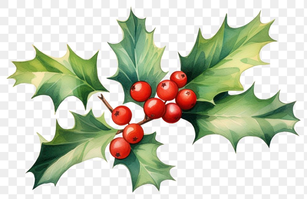 PNG Christmas Holly christmas holly plant. 