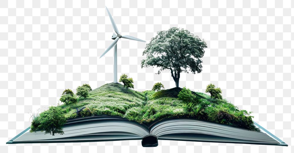 PNG Wind turbine book renewable energy.