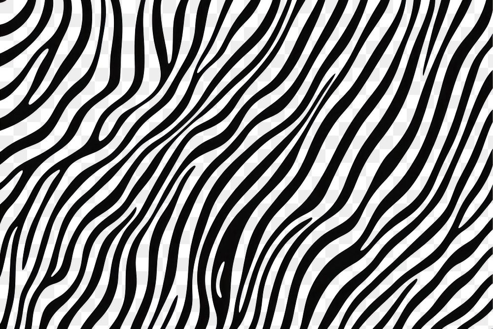 PNG Black thin lines wildlife pattern texture.