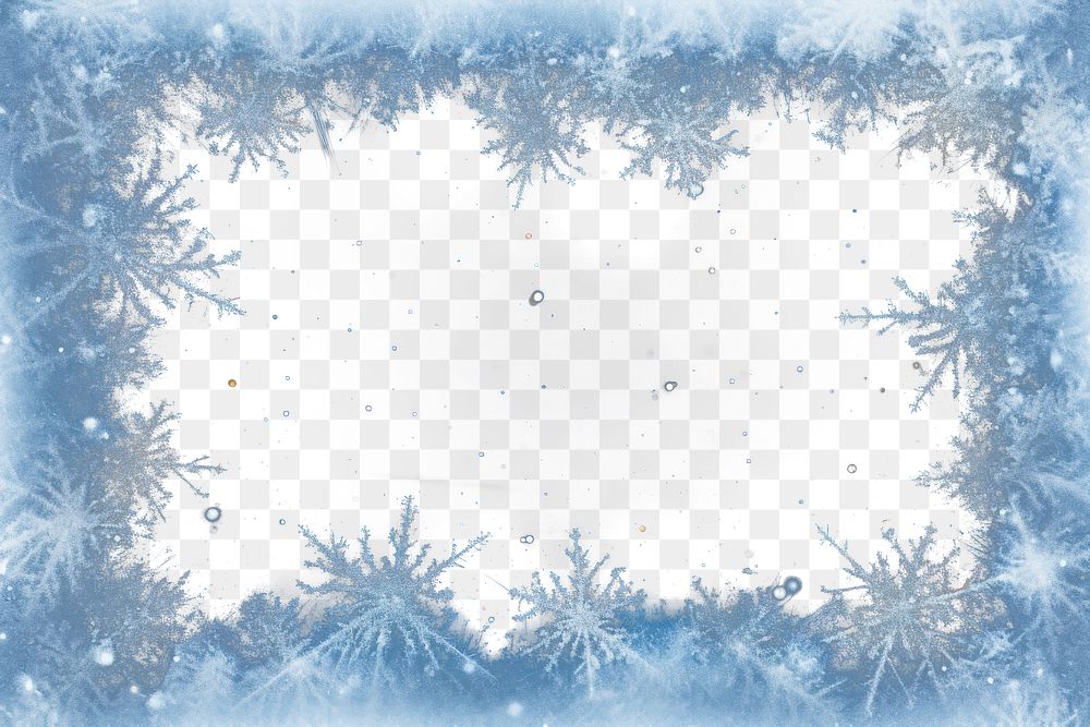 PNG Icy frost crystal border | Free PNG - rawpixel