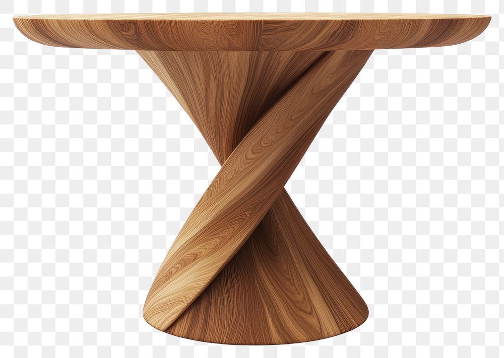 PNG Round wooden table furniture modern contemporary.