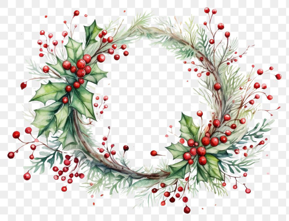 PNG Christmas Wreath wreath pattern celebration. 