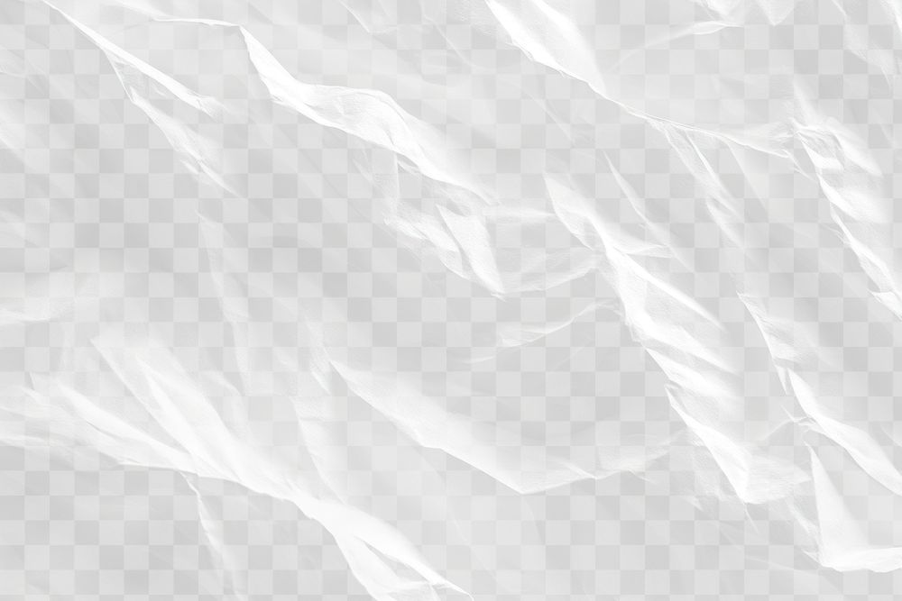 PNG Texture of crumpled white paper background folds clothing.