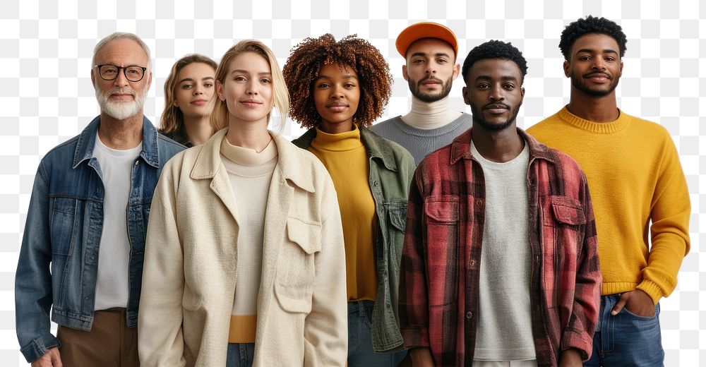 PNG Group of people person clothing diverse.