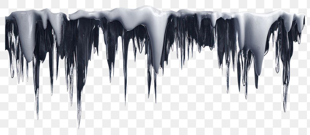 PNG Icicles icicle illustration monochrome.