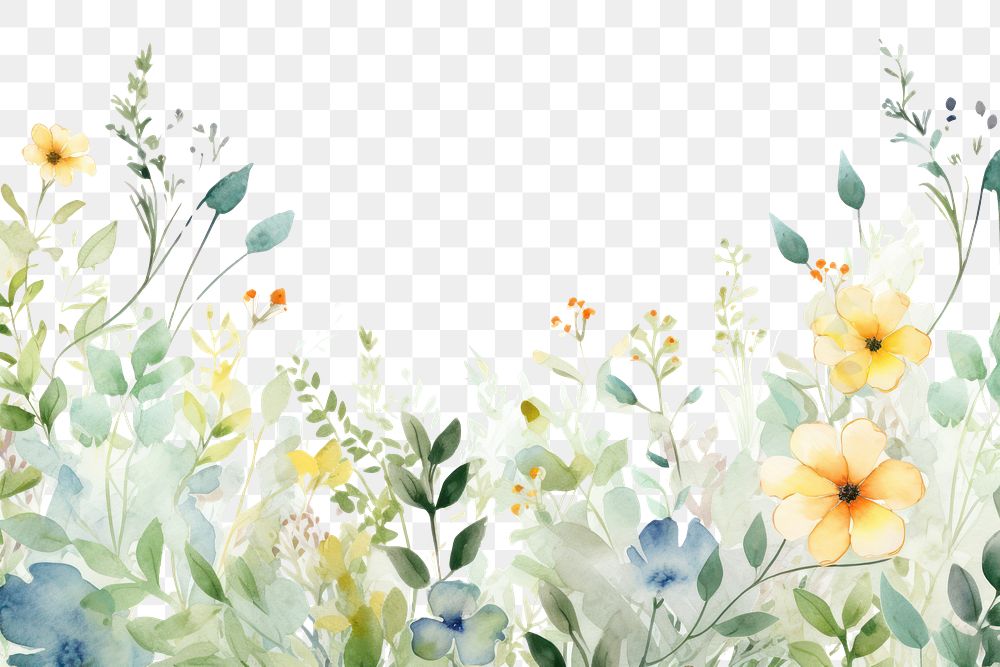 PNG Spring and summer flower backgrounds pattern. 