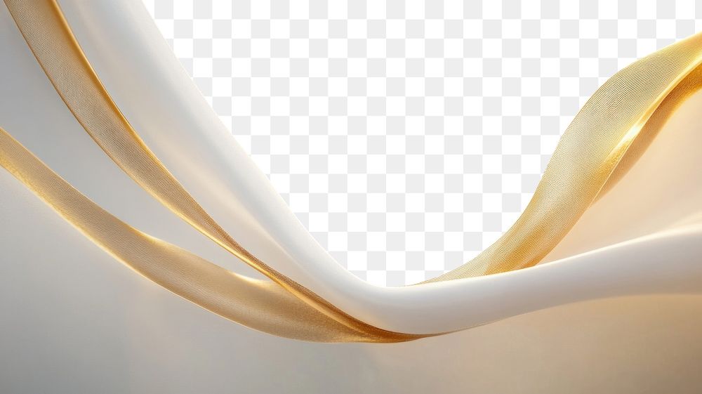 PNG Background with golden lines elegant waves abstract.