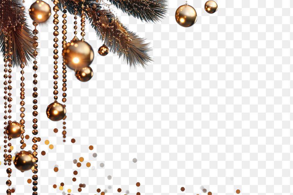 PNG Christmas decoration background elegant.