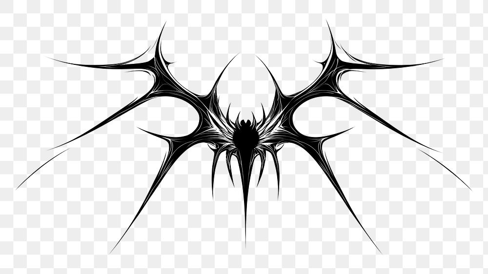 PNG Spider web design white art.