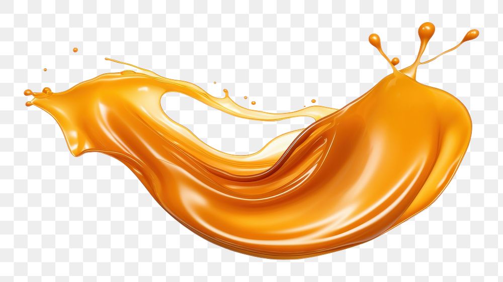 PNG Caramel sauce white background splattered simplicity. 