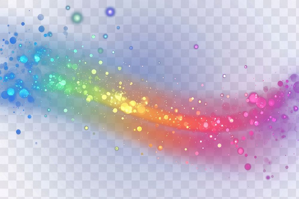 PNG Rainbow blurred bokeh light background lights illustration art.