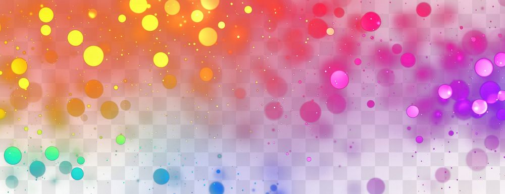 PNG Rainbow blurred bokeh light background pattern art lighting.