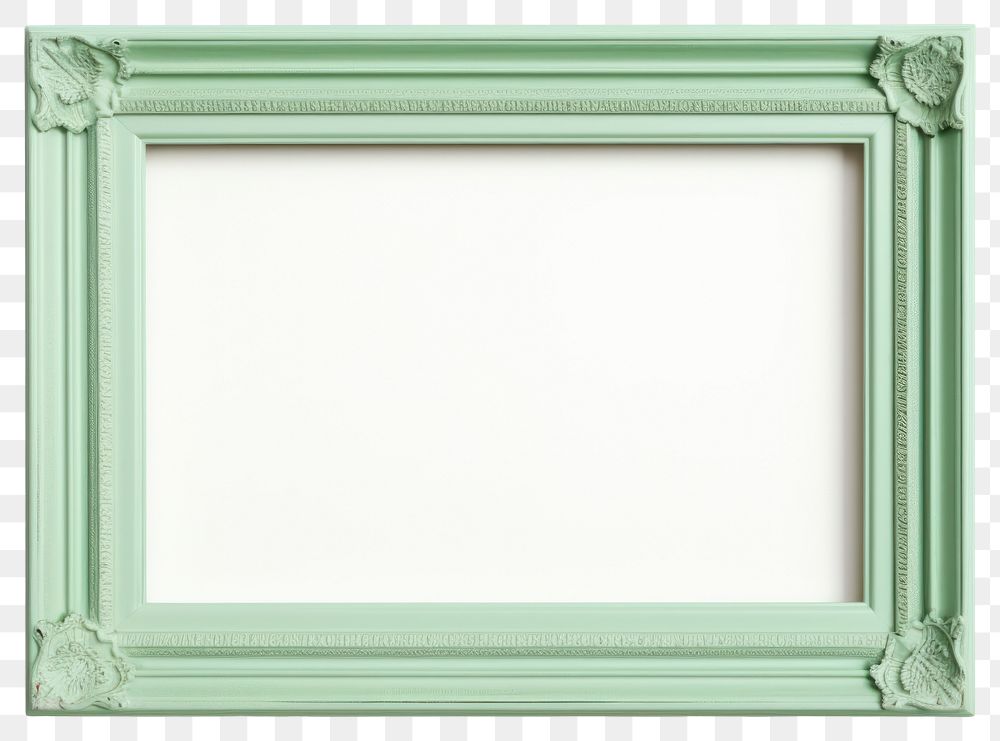 PNG Vintage green frame rectangular.