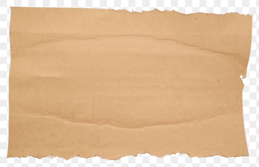 PNG Brown ripped paper background vintage texture.