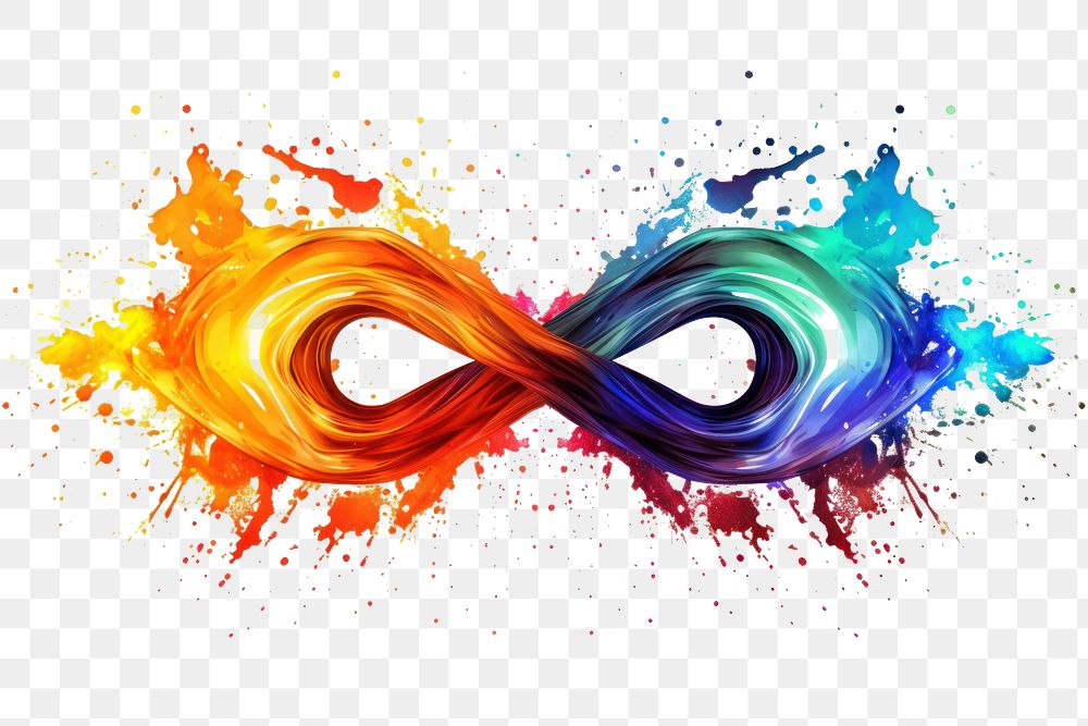 PNG Infinity sign backgrounds art creativity. AI generated Image by rawpixel.