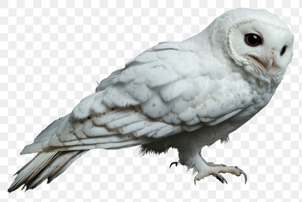 PNG Real albino Owl owl background bird.