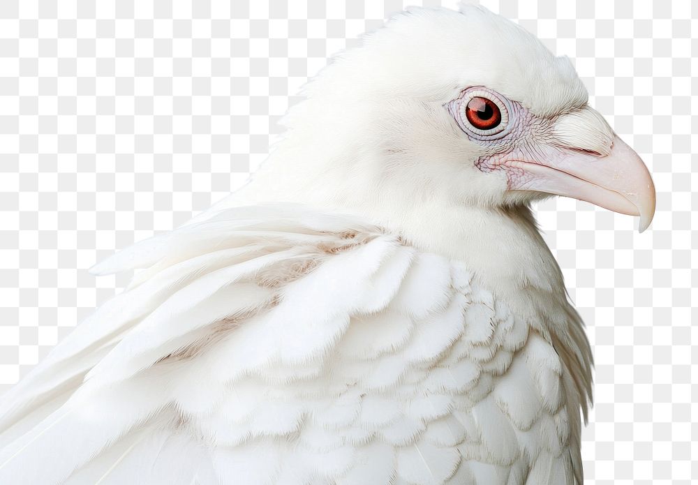 PNG Real albino crow bird photography feathers.