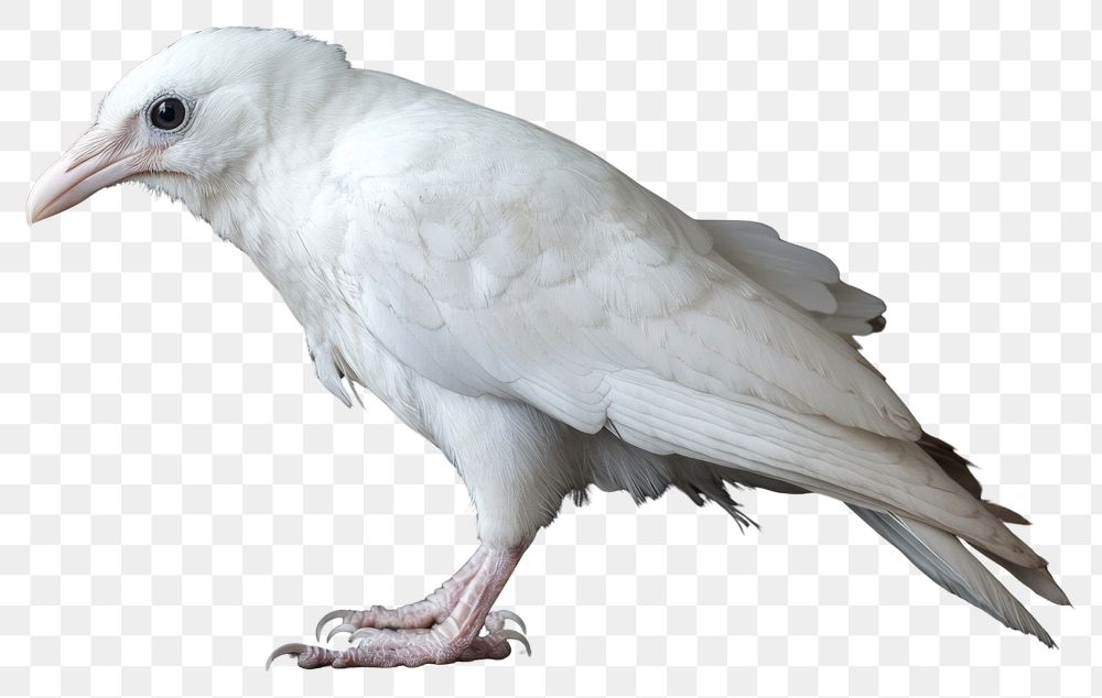 PNG Real albino crow background bird photography.